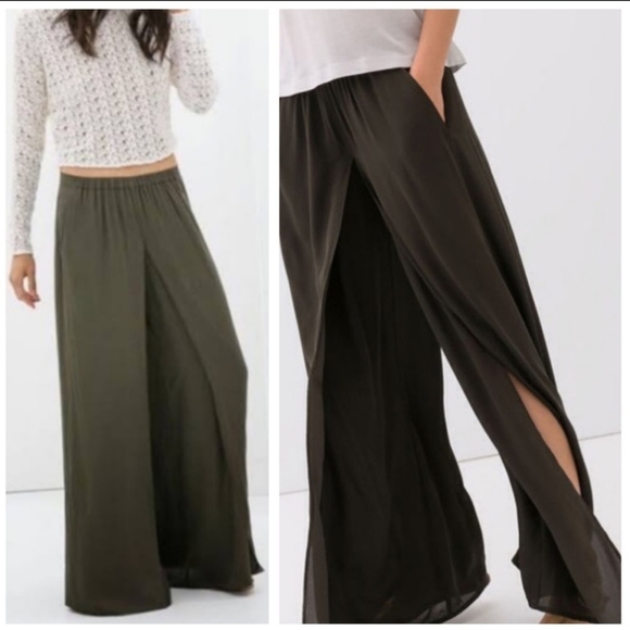 Zara Pants - Zara palazzo pants with slit